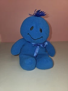 Oriental Trading Company OTC peluche imbottito sorriso faccina sorridente fagiolo blu smiley - Foto 1 di 9