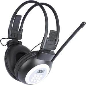 Radio FM Casque Fonctionné Portable Stéréo Sur Oreille Récepteur Pliable - Photo 1/10
