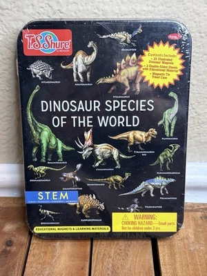 Dinosaur Species of World T.S.Shure Educational Magnets STEM NEW Factory Sealed - Image 1 of 2