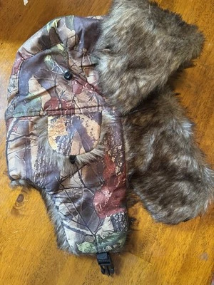 Fur Lined Camo Hat - Image 1 of 4
