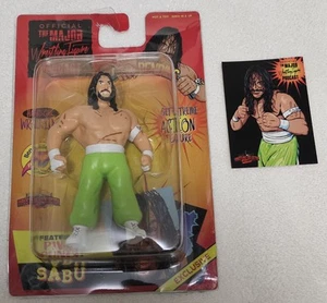 Figura Oficial de Lucha Libre Major Bendies Podcast Exclusivo Sabu Verde DAÑADO - Imagen 1 de 24
