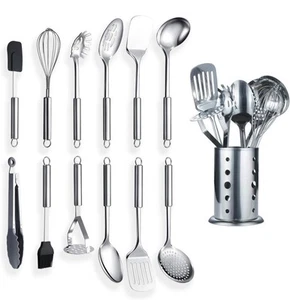 Berglander 13 Piece Stainless Steel Cooking Utensil /Kitchen Tool Set With Stand - Picture 1 of 7