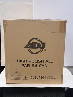 4 NEW American DJ PAR 64A Stage Light Par Can w/ Gel Frame High Polish ADJ NIB - Image 1 of 4