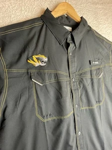 Columbia Herren Mizzou Tigers schwarz Low Drag Button Down Hemd Gr. XL PFG - Bild 1 von 14
