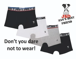 JSD Herren 4 Paar Boxershorts Pack Shorts weich Gummizug Baumwolle Trunks Unterwäsche - Bild 1 von 7