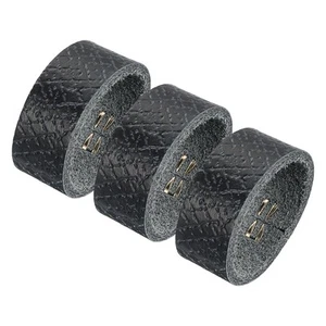 3 Pcs Leather Belt Loop Keeper for 0.87 Inch Wide Belt, Black, 2.95x0.51inch - Picture 1 of 6