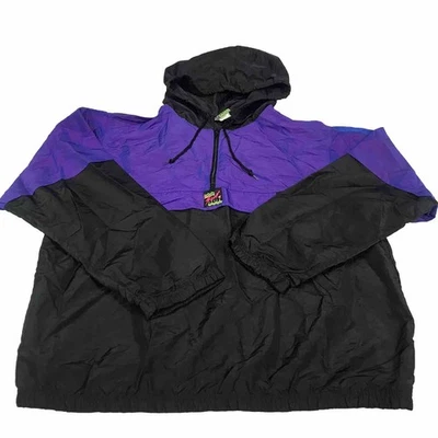VTG Surf Style Jacket Purple Iridescent Pullover Windbreaker, one size fits all - Image 1 of 4