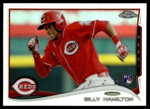 2014 Topps Chrome REFRACTOR Billy Hamilton Cincinnati Reds #75 - Picture 1 of 2