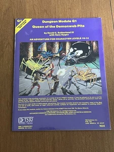 Dungeon Module Q1 Queen of the Demonweb Pits Sutherland & Gygax 1980 TSR Sealed - Picture 1 of 3