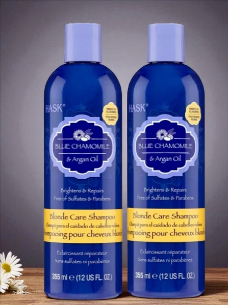 Champú HASK Blonde Care sin sulfatos 12 oz (paquete de 2) - Tonifica e ilumina rubios Foto 1 de 1