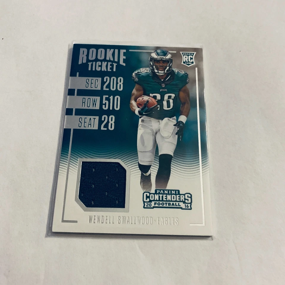 F80816  2016 Panini Contenders Rookie Ticket Swatches #19 Wendell Smallwood - Image 1 of 1