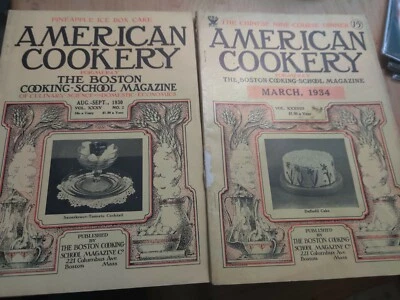 Two American Cookery Volume 2/8 1930 /1934 Boston Cooking School — 第 1/4 张图片