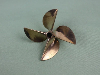 RC Boat Bronze Propeller 6717 4 Blades For 1/4" 6.35mm Propeller Shaft - Image 1 of 2