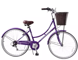 Ammaco Classique Ladies Bike 26" Wheel Dutch Classic Lifestyle 19" Frame Purple - Picture 1 of 10