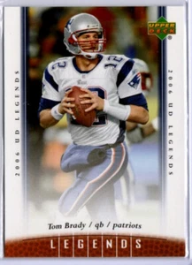 2006 UD Legends Football #92 Tom Brady PATRIOTS BUCANEERS - Picture 1 of 1
