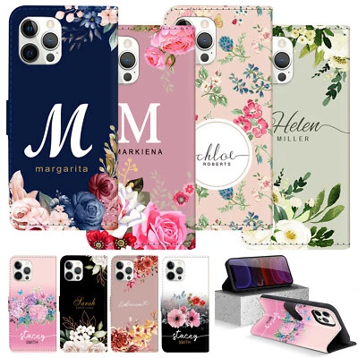 Funda Personalizada Para iPhone 16 Pro Max 15 14 13 12 11 Abatible Billetera Cuero Cubierta Foto 1 de 4