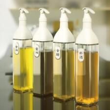 500ml Glass Oil Dispenser Vinegar Sauce Bottle Oil Control Clear Square Bottle ∷