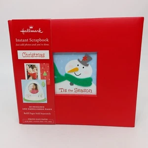 New Hallmark Christmas ‘Tis The Season Instant Scrapbook Album 6x6 Pages - Picture 1 of 18