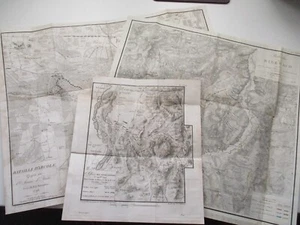 1820's? 3 x ENGRAVED MAPS French Revolutionary Wars BIBERACH Schliengen D'ARCOLE - Imagen 1 de 24