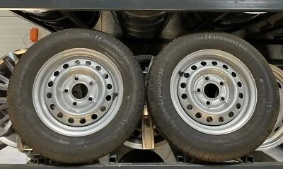 2x Sommerräder 13 Zoll PKW-Anhänger Stahlfelge 4.5Jx 13 H2 ET30 Starco - Bild 1 von 4