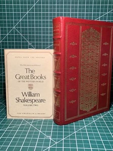 Franklin Library: SHAKESPEARE VOLUME 2 (1979) & Editor’s Notes~ NM+ - Imagen 1 de 11