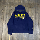 NHL Hoodie Y2K Nashville Predators Vintage Spellout Sweatshirt, Blue, Mens Large