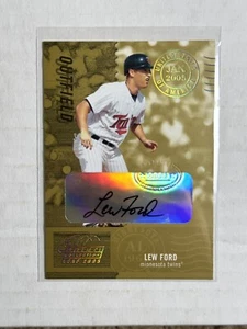 LEW FORD 2005 LEAF CENTURY COLLECTION POST MARK GOLD AUTO /50 SP Twins Card RARE - Picture 1 of 2