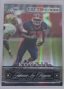 2007 Playoff Prestige Xtra Points Purple 3/50 Johnnie Lee Higgins #171 Rookie RC - Picture 1 of 3