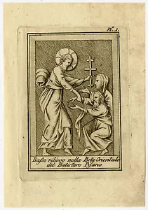Antique Master Print-BAS-RELIEF-GATE-BAPTISTERY-PISA-Morrona-c.1650 - Picture 1 of 1