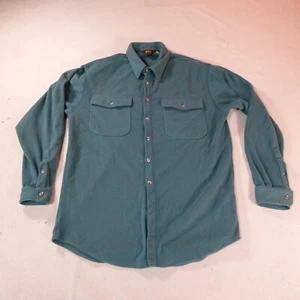 Vintage Rei Jacket Shirt Mens Extra Large Green Fleece Shacket Chore Polartec - Picture 1 of 14