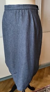 Vivienne Westwood Anglomania Blue Wool Skirt With Tucked Detail Size IT 42 Uk 10