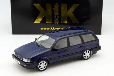 VW PASSAT B3 VR6 Variant 1988 Dark Blue KK-Scale KKDC180073 1/18 VOLKSWAGEN - Image 1 of 4