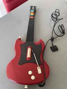PlayStation 2 PS2 Guitar Hero Red Octane Wired Controller Gibson PSLGH No Strap - Picture 1 of 22