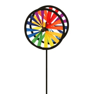 CIM Windspiel Magic Wheel Twin 16 Ø16cm Windrad Windmühle Höhe: 53cm Gartendeko - Bild 1 von 3