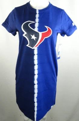 Houston Texans NFL Starter Women's Ace Tie-Dye T-Shirt Dress - Image 1 of 4