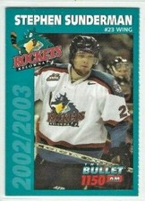 2002-03 Kelowna Rockets (WHL) Stephen Sunderman