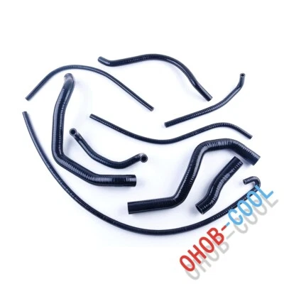 Mangueras de radiador de silicona negras para Suzuki GSXR 600 750 2000 2001 2002 2003 K1 K2 Foto 1 de 4