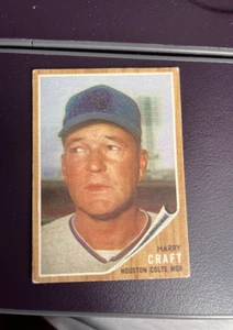 DCC: 1962 Topps Harry Craft Houston Colt .45s #12 VG-EX - Picture 1 of 2