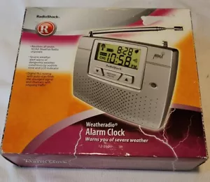 Radio Shack 12-260 NOAA Bedside Weather Alert Radio Alarm Clock w/ Power Adapter - Picture 1 of 5