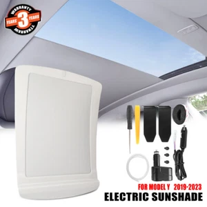 For 2019-2024 Model Y Glass Roof Electric Smart AUTO Sunshade UV Protection -30° - Picture 1 of 12