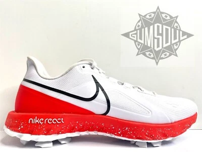 NIKE REACT INFINITY PRO GOLF SHOES WHITE BLACK INFRARED 23 CT6620 106 sz 9.5 - Image 1 of 4