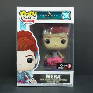 Funko Pop Mera 250 Aquaman Heroes Vinyl Figure Game Stop Exclusive Not Mint - Picture 1 of 10