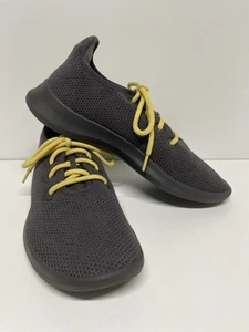 Allbirds Men's Tree Runners TR / M11 Gray Sneakers Shoes Merino w/  Yellow Laces - Picture 1 of 18