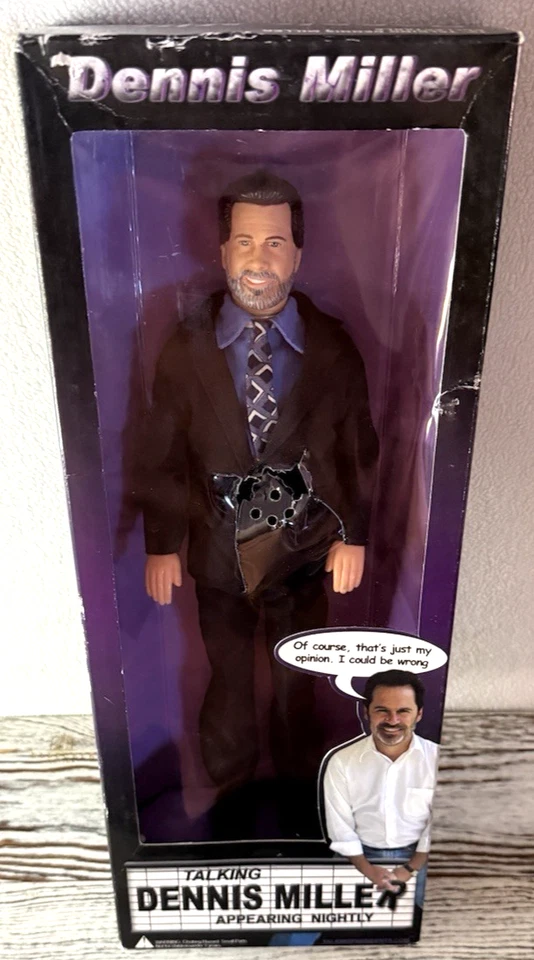 2003 Talking Dennis Miller Action Figure Doll Collectible Works