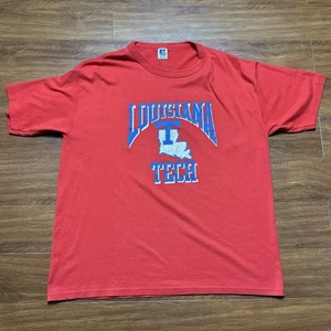 Camisa Atlética Vintage Louisiana Tech Russell XL Camiseta Universitaria Universitaria EE. UU. 90s - Imagen 1 de 10