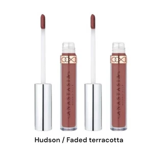 Anastasia Beverly Hills Liquid Matte Lipstick Hudson 2 Pcs Brand New With Box - Picture 1 of 1