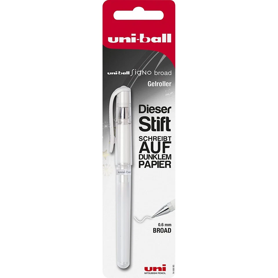 Faber Castell Uni Ball Signo Broad Gelroller Gelschreiber Weiß - Bild 1 von 1