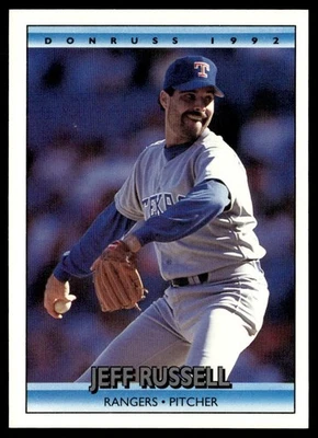 1992 Donruss Jeff Russell Texas Rangers #129 - Image 1 of 2