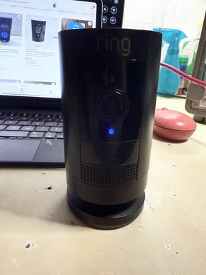 Ring Stick Up Cam Battery HD Security Camera with two-way talk black - Image 1 of 2