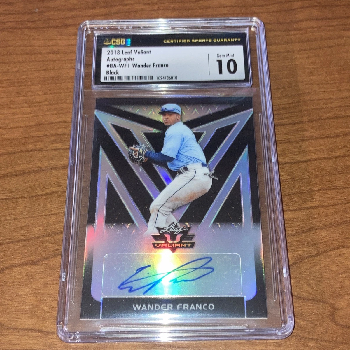 Wander Franco auto 直筆サイン 2018 Leaf フランコ 2018激レアWander